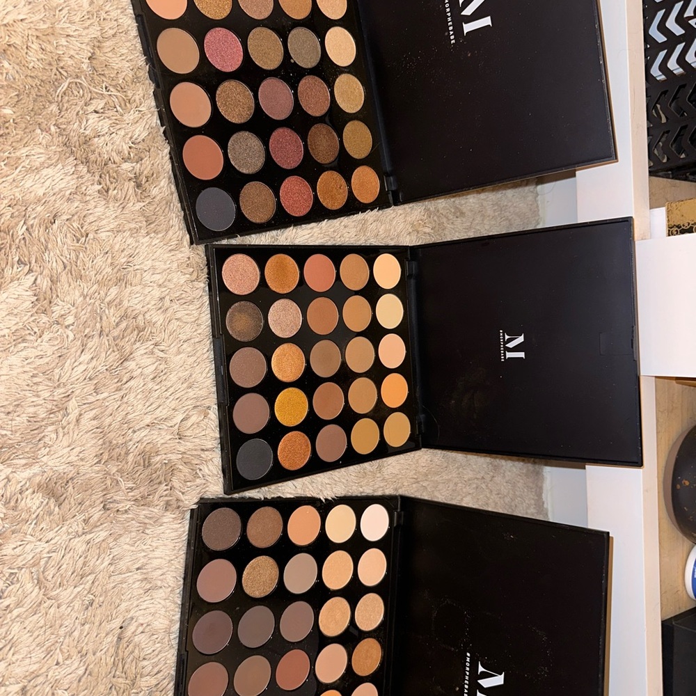 3 Morphe Professional Eyeshadow Palette Set